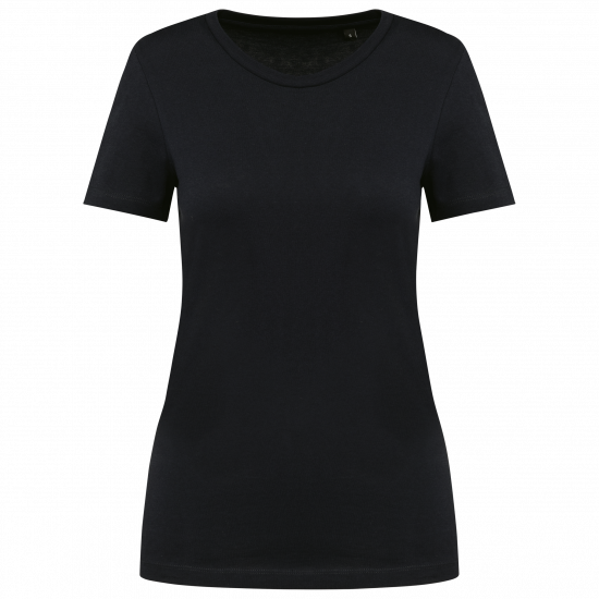 T-shirt femme coton Supima col rond manches courtes