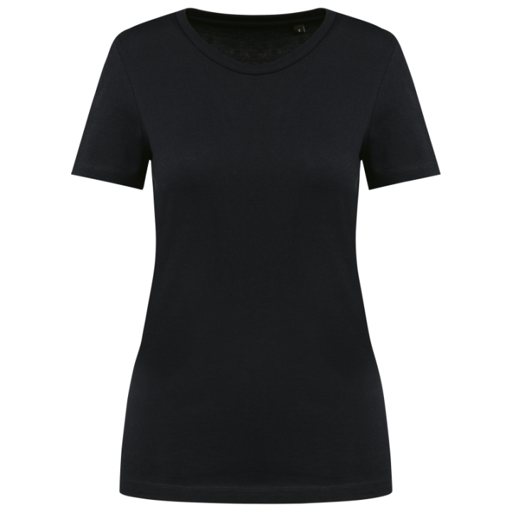 T-shirt femme coton Supima col rond manches courtes