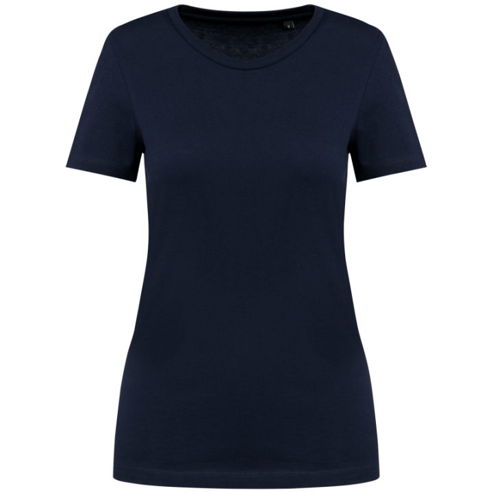 T-shirt femme coton Supima col rond manches courtes