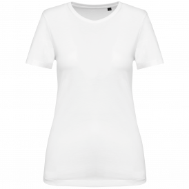 T-shirt femme coton Supima col rond manches courtes