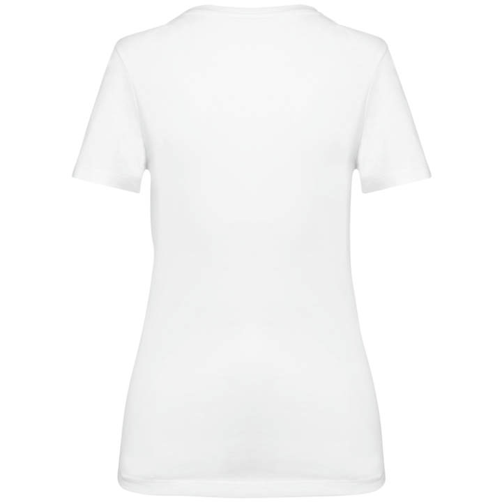 T-shirt femme coton Supima col rond manches courtes