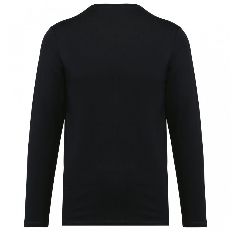 T-shirt homme manches longues coton Supima col rond
