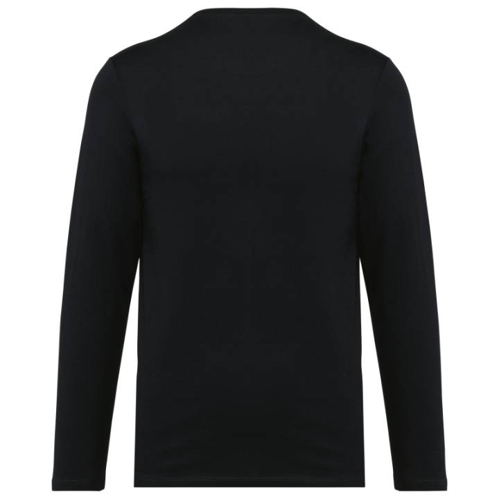 T-shirt homme manches longues coton Supima col rond