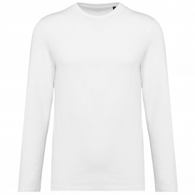 T-shirt homme manches longues coton Supima col rond