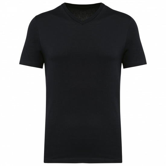 T-shirt homme coton Supima col V manches courtes