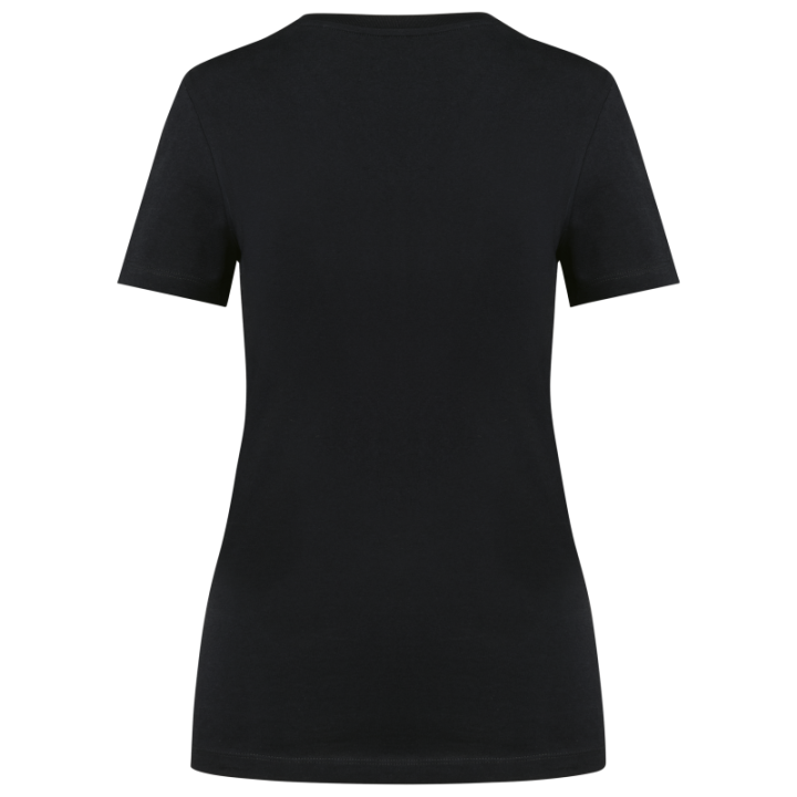 T-shirt femme coton Supima col V manches courtes