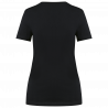 T-shirt femme coton Supima col V manches courtes