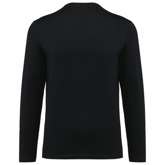 T-shirt coton Supima col V manches longues homme