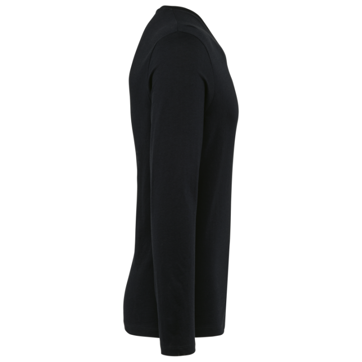 T-shirt coton Supima col V manches longues homme