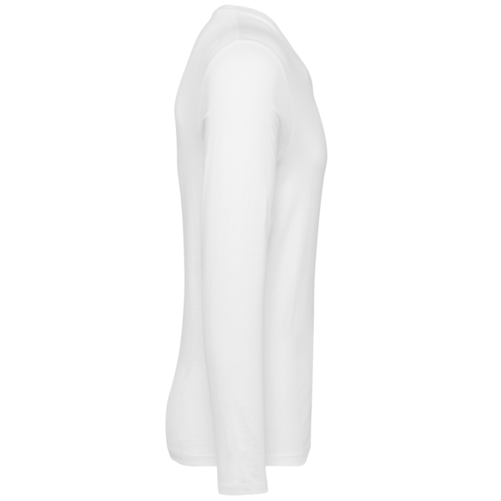 T-shirt coton Supima col V manches longues homme