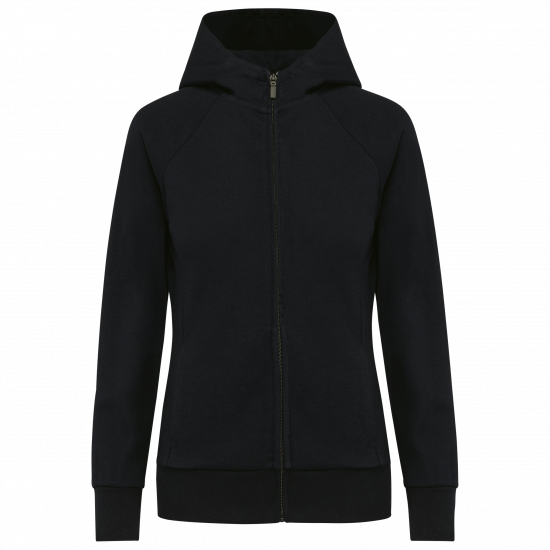 Veste zippée à capuche femme