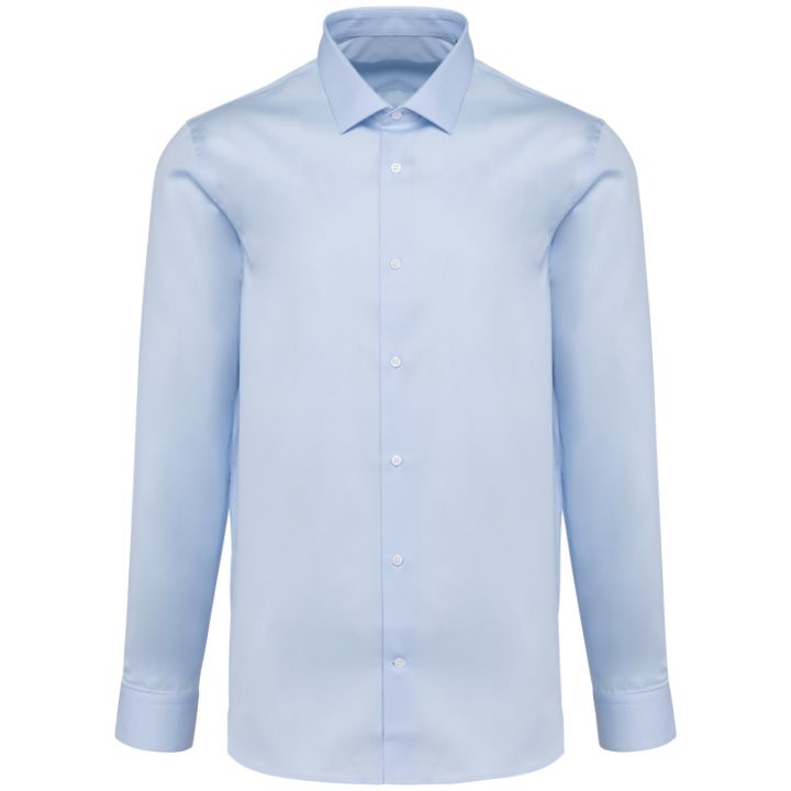 Chemise popeline manches longues homme