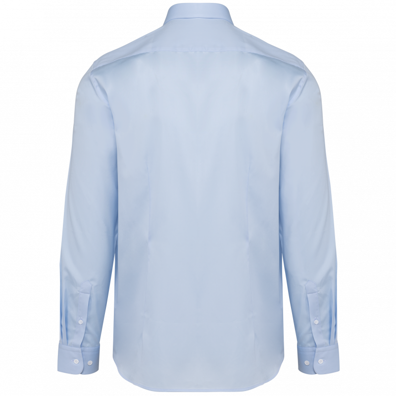 Chemise popeline manches longues homme