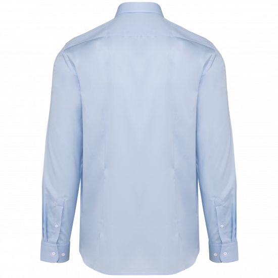 Chemise popeline manches longues homme