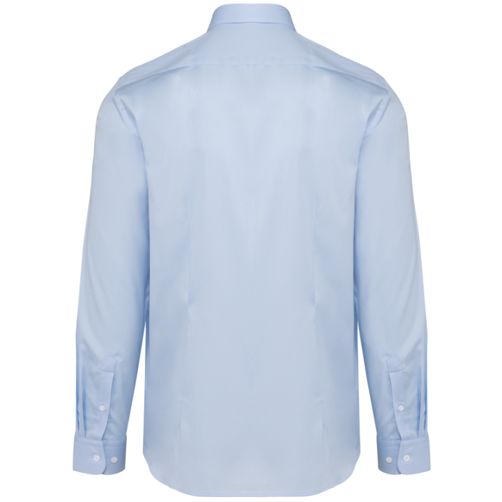 Chemise popeline manches longues homme