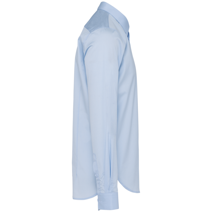 Chemise popeline manches longues homme