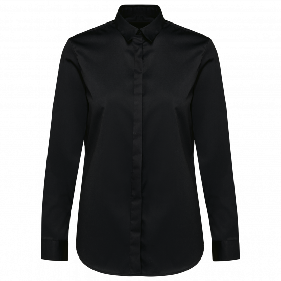 Chemise twill manches longues femme