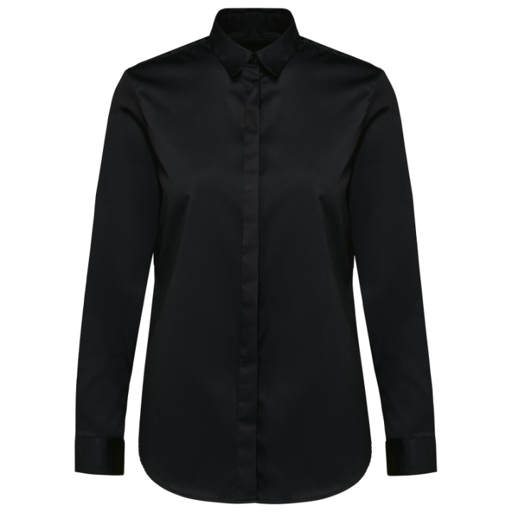 Chemise twill manches longues femme