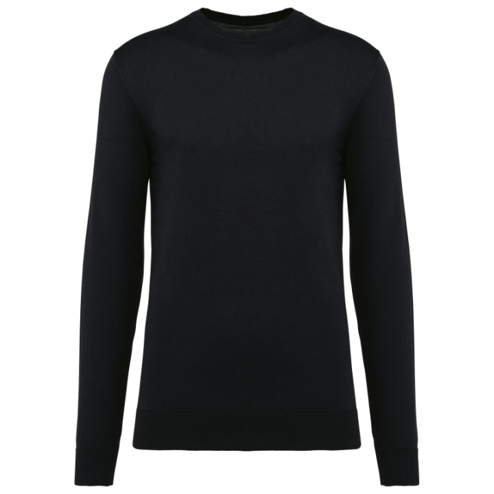 Pull homme en coton Supima, col rond, tissu doux et robuste