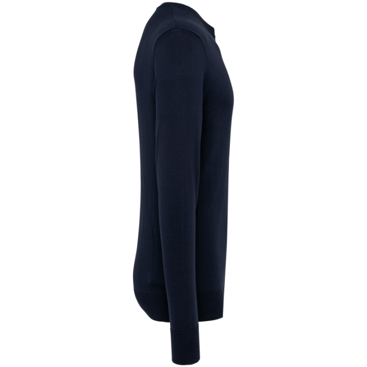 Pull homme en coton Supima, col rond, tissu doux et robuste