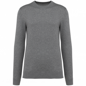 Pull homme en coton Supima, col rond, tissu doux et robuste