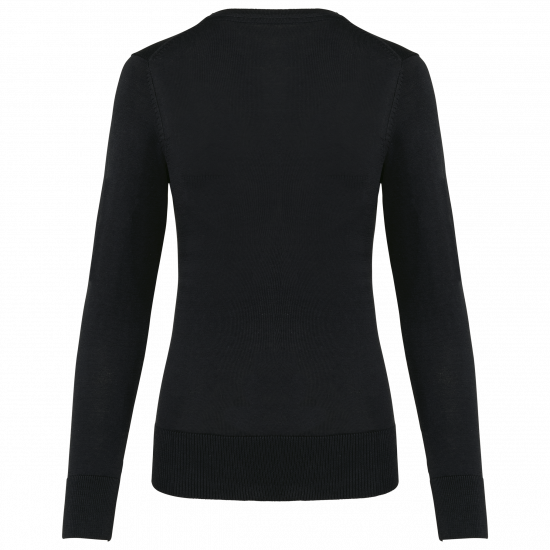 Pull femme en coton Supima, col rond, coupe élégante