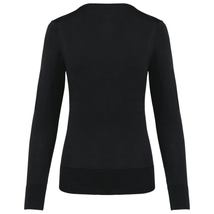 Pull femme en coton Supima, col rond, coupe élégante