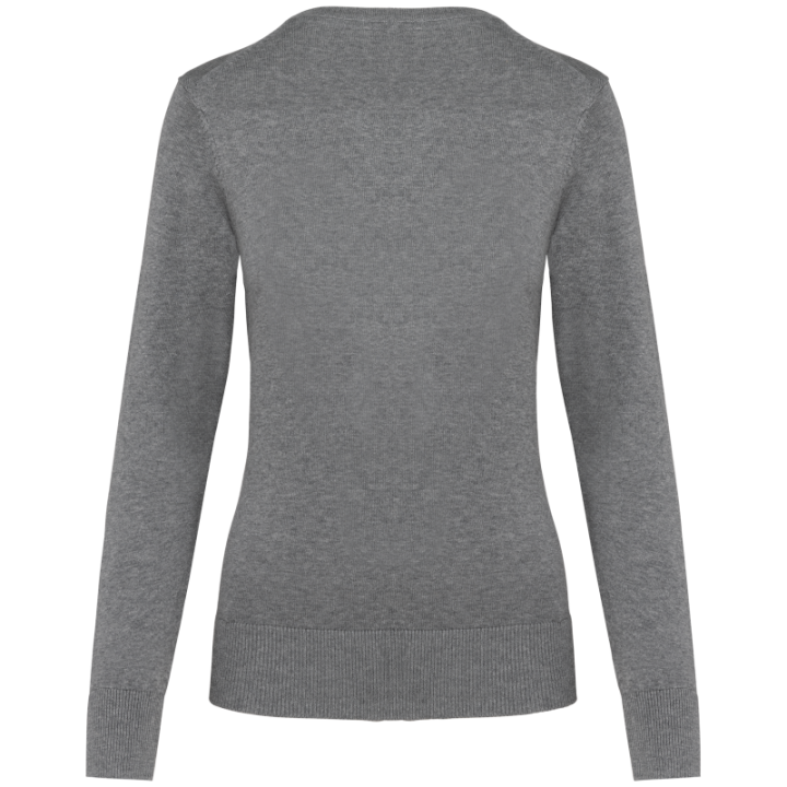 Pull femme en coton Supima, col rond, coupe élégante