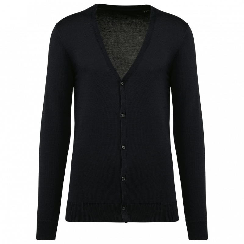 Cardigan homme en coton Supima, coupe droite chic et épuré Cardigan homme en coton Supima, coupe droite chic et épuré