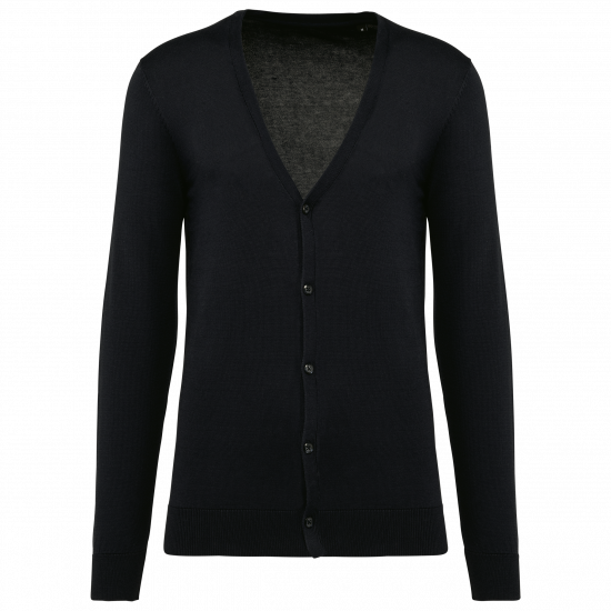 Cardigan homme en coton Supima, coupe droite chic et épuré