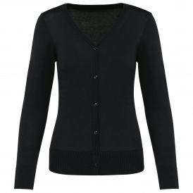 Cardigan femme en coton Supima, coupe droite, style chic (2)