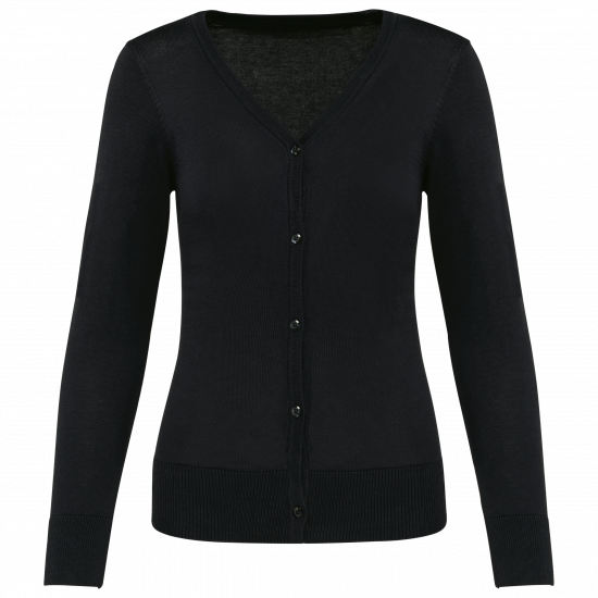 Cardigan femme en coton Supima, coupe droite, style chic