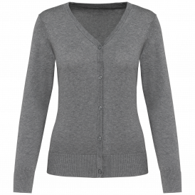 Cardigan femme en coton Supima, coupe droite, style chic