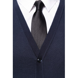 Cardigan Ajusté en Coton Peigné Supima