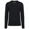 Pull en laine mérinos homme col v