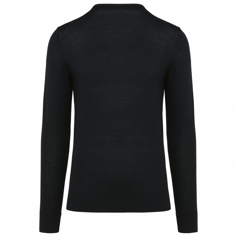 Pull en laine mérinos homme col v