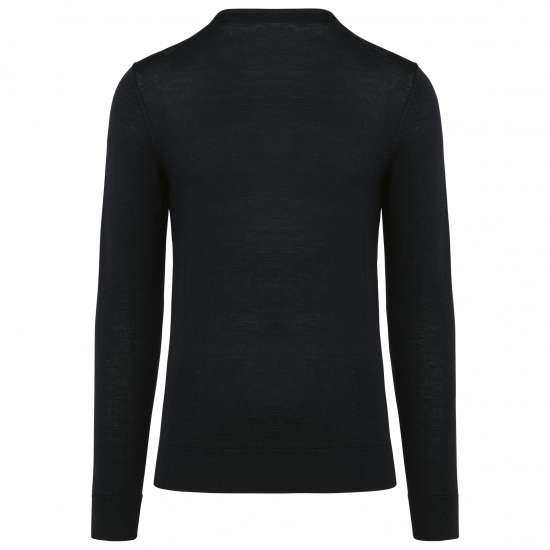 Pull en laine mérinos homme col v