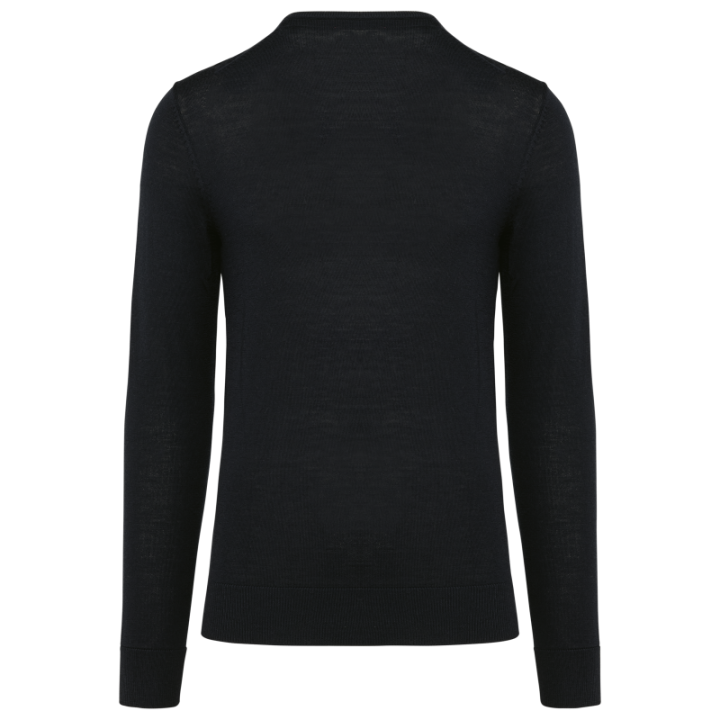 Pull en laine mérinos homme col v