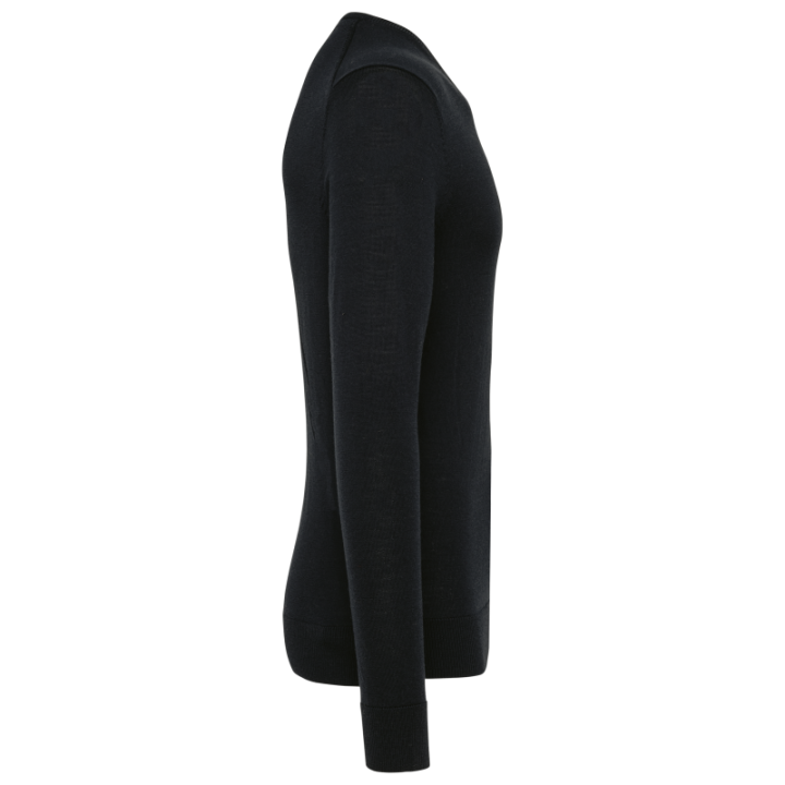 Pull en laine mérinos homme col v