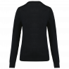 Pull mérinos col v femme