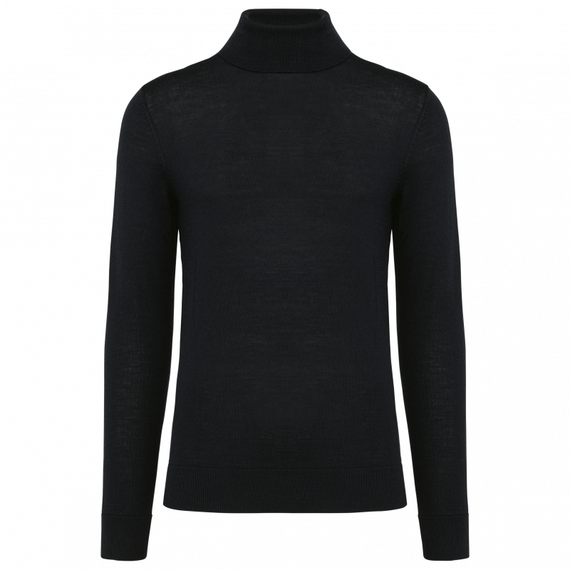 Pull en laine mérinos homme col roulé