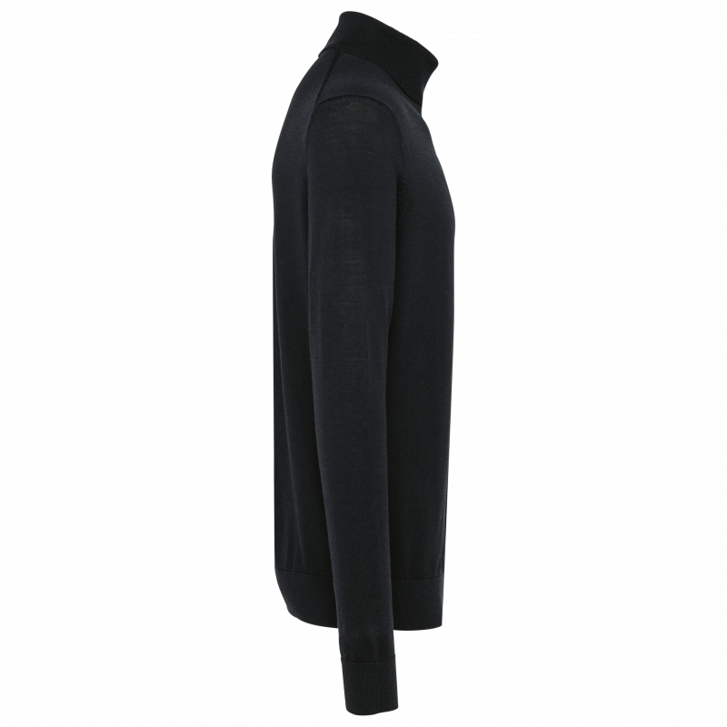 Pull en laine mérinos homme col roulé