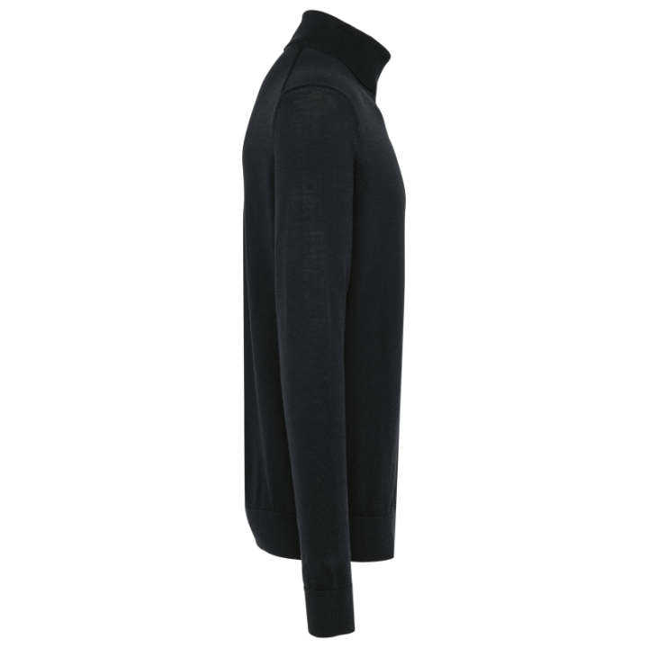 Pull en laine mérinos homme col roulé