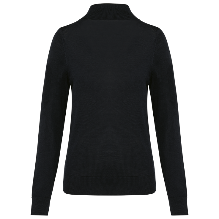 Pull en laine femme mérinos col roulé