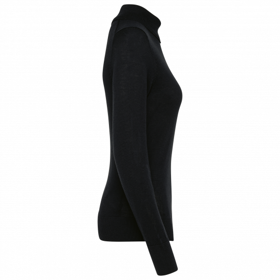 Pull en laine femme mérinos col roulé