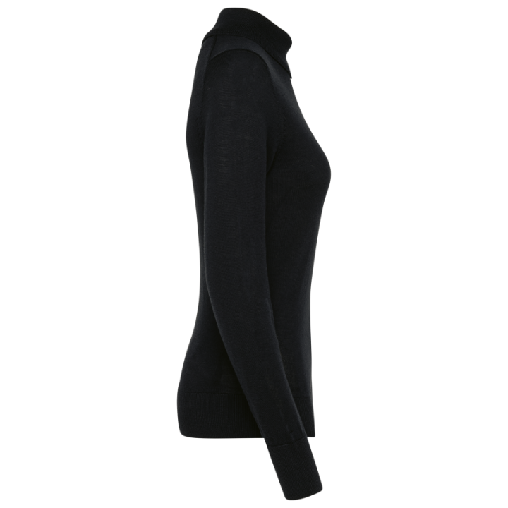 Pull en laine femme mérinos col roulé