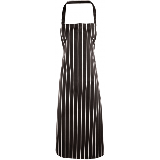 Tablier bavette a rayures