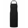 Tablier à bavette 2 poches en tissu recyclé