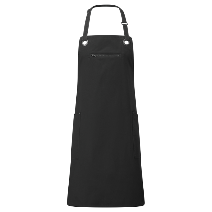 Tablier contrasté 1 poche zippée