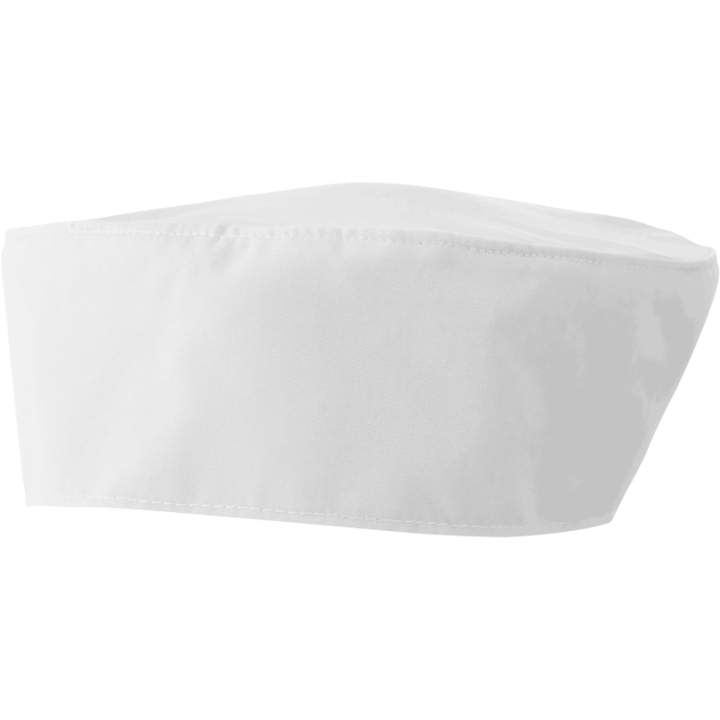 Calot rond de cuisinier élastiqué à l'arrière